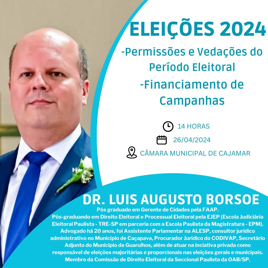 Palestra Esclarecedora Sobre Eleições 2024 e Financiamento de Campanhas